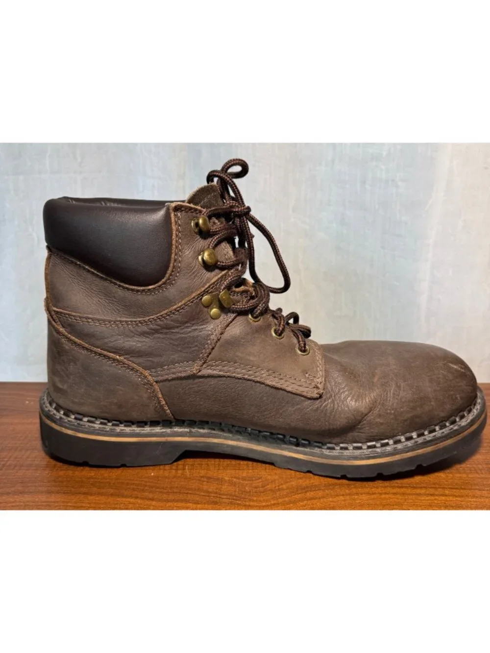 McRae Industrial Men's size 14 Brown Leather Lace-Up Work Boots